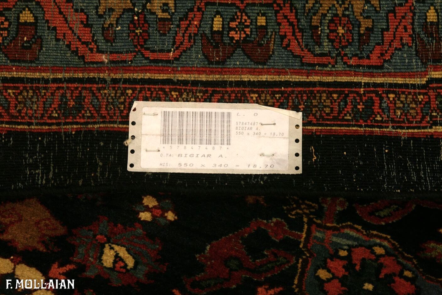 A Larg Antique Persian Bijar (Bidjar) Carpet n°:57847487